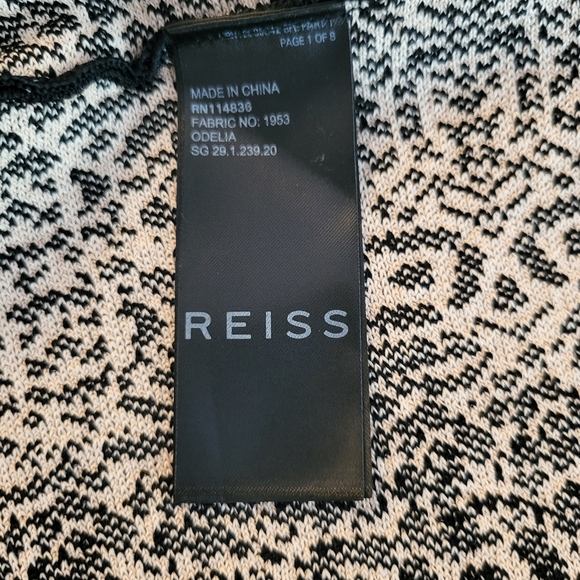 Reiss Jaquard print textured knit dress US 10 - Picture 5 of 16